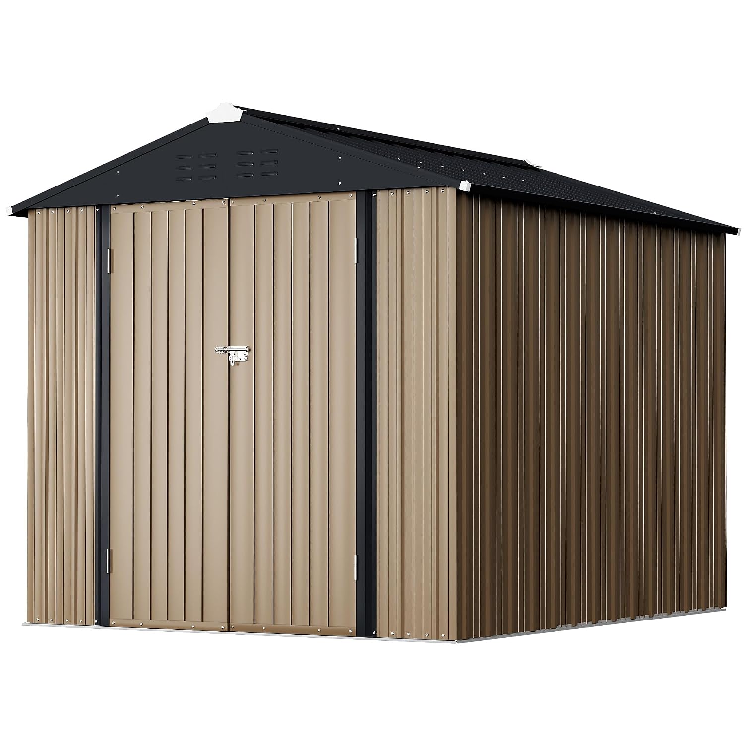 Garden Tools - 6x4 FT Metal Outdoor Storage Shed