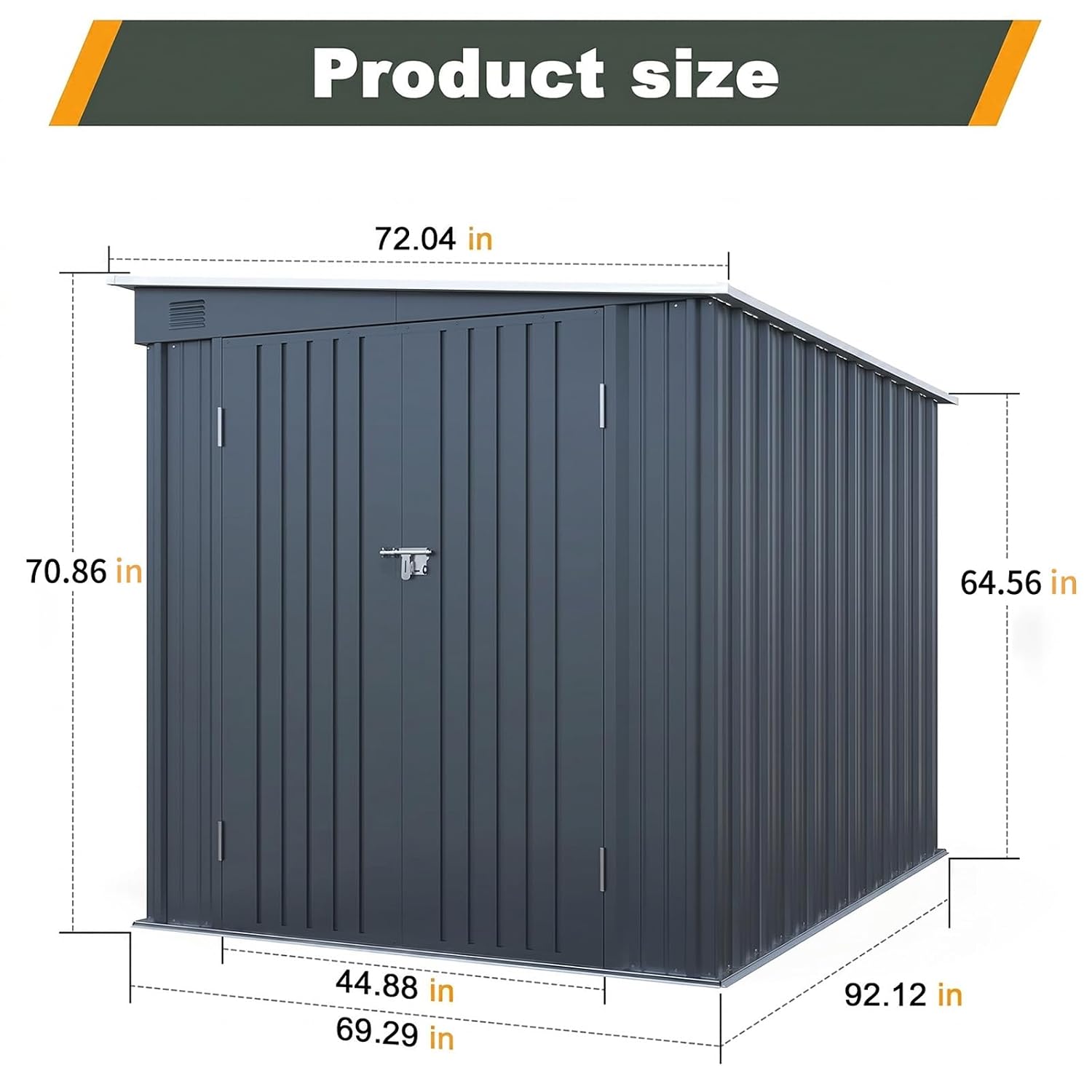 6x8 FT Metal Lean to Shed Lock - đánh giá và giá Garden Tools
