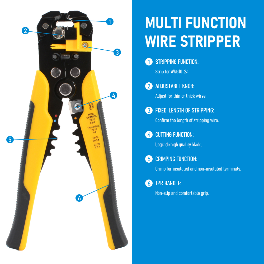 Adjustable Automatic Wire Stri - đánh giá và giá Automatic Wire Stripper Cutter