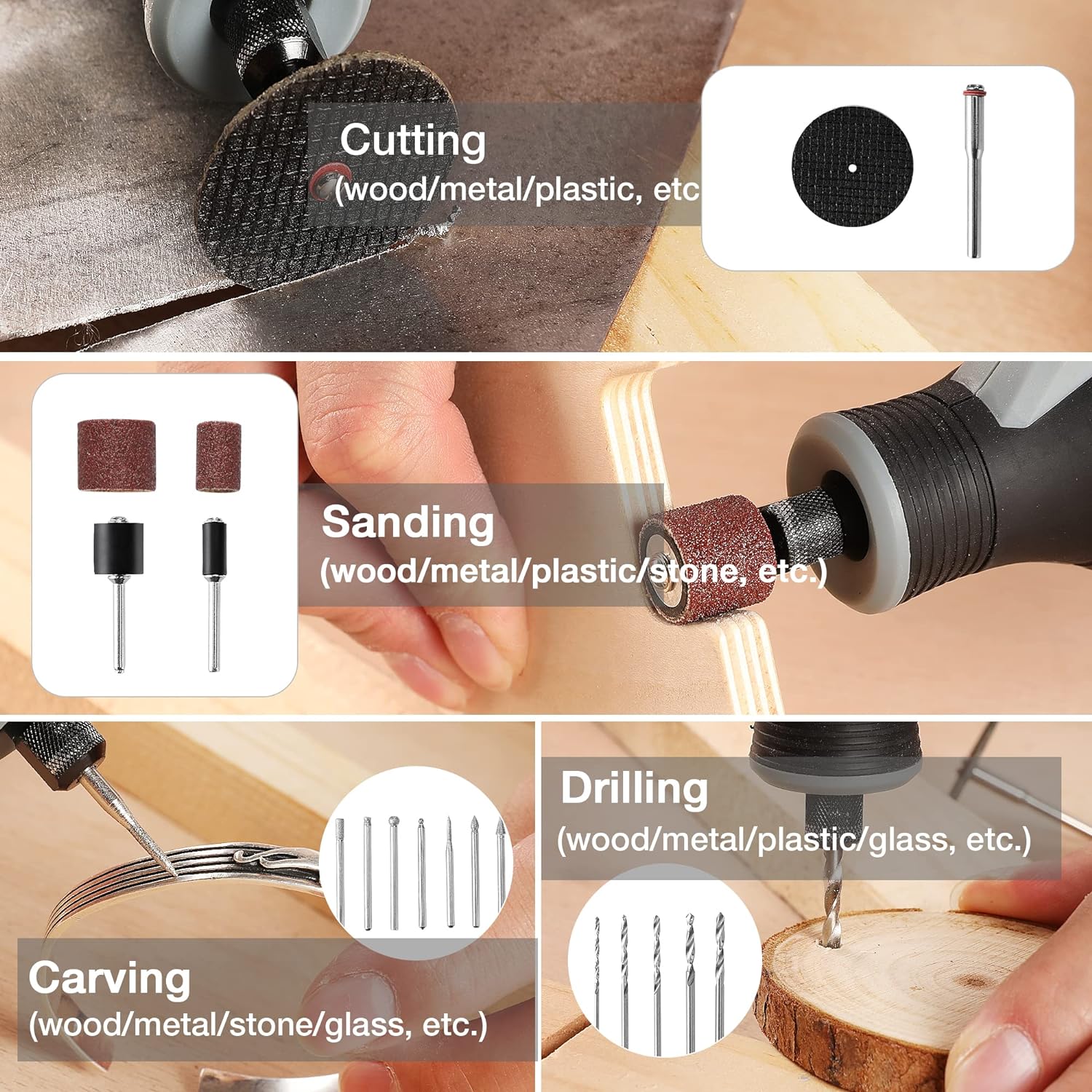 Cordless Rotary Tool Kit Woodw - đánh giá và giá Cordless Rotary Tool Kit Accessories