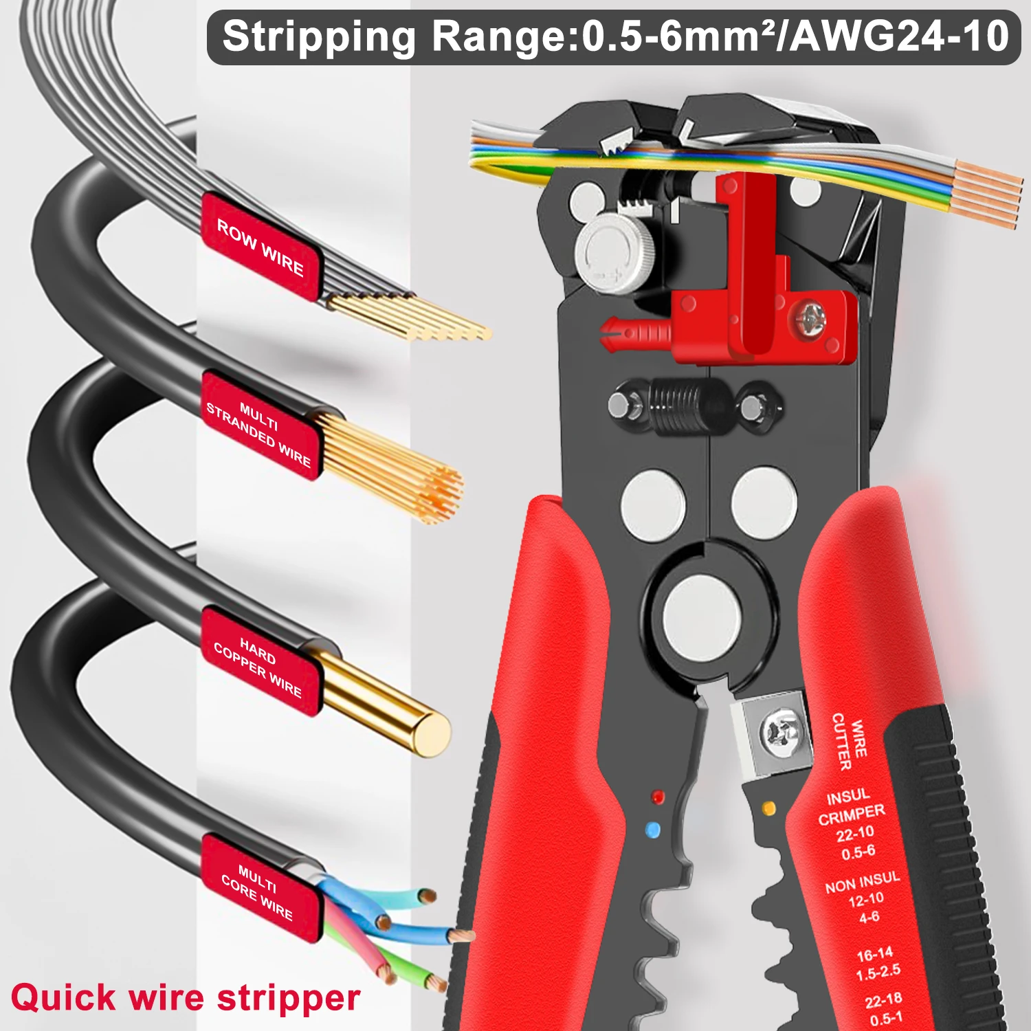 HS-D1 Self-Adjusting Wire Stri - đánh giá và giá Automatic Wire Stripper Cutter